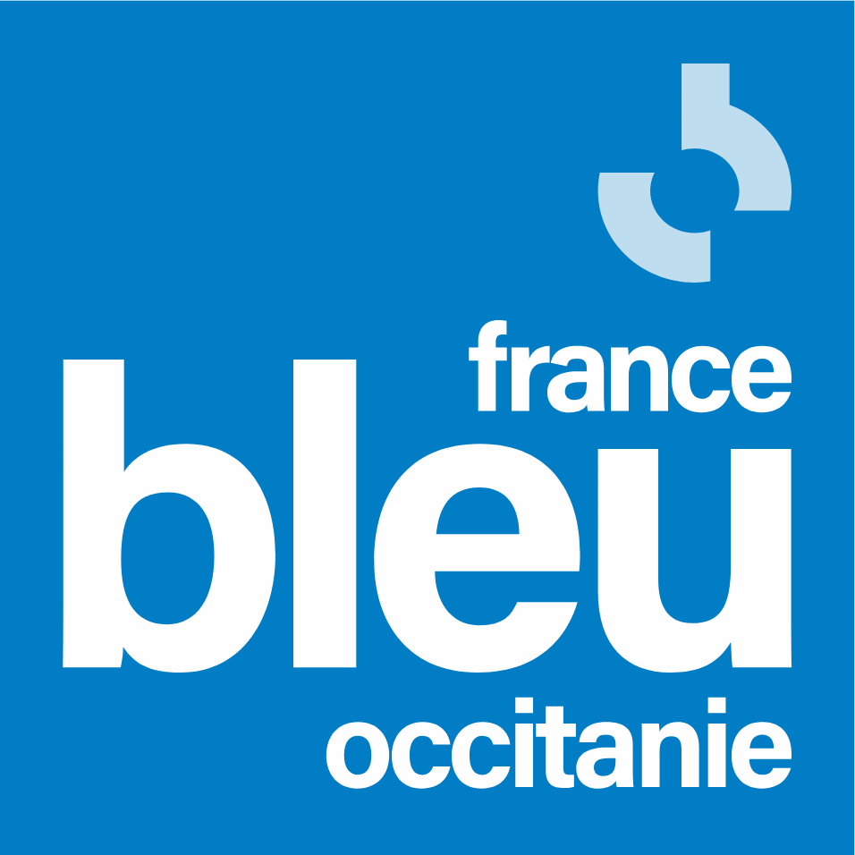 logo de France Bleu Occitanie, partenaire média de l'exposition IA : Double Je