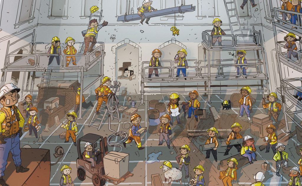 travaux au Quai des Savoirs